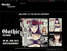 Tablet Screenshot of gothic-shopper.de